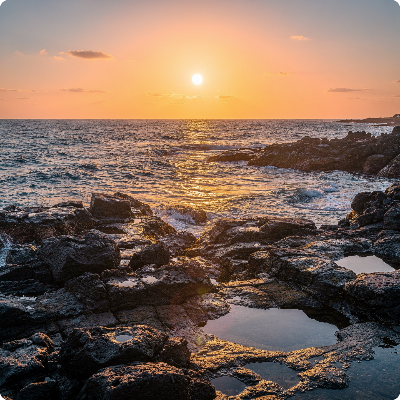 제주도 새해 일출 해돋이 명소 가상 이미지