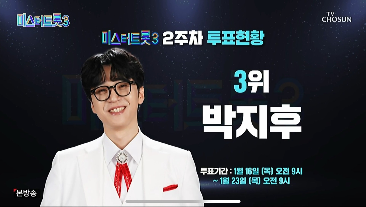 미스터트롯3 대국민 응원투표 2주차