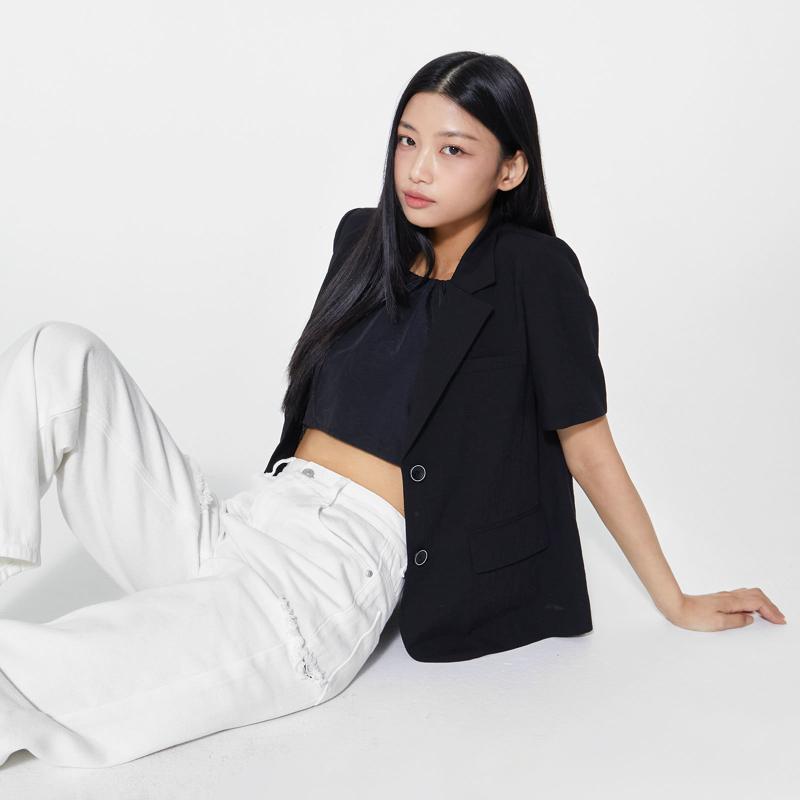 미쏘 MIXXO 테일러드 반팔 자켓 MIWJKD61PG