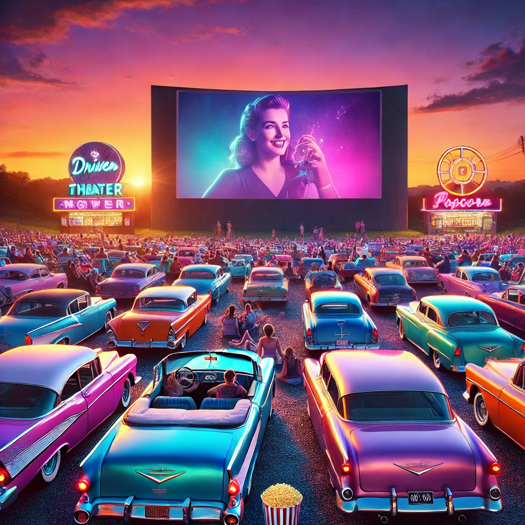 자동차 극장 이미지
