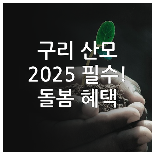 돌봄 사각지대 해소 2025 구리시 ..