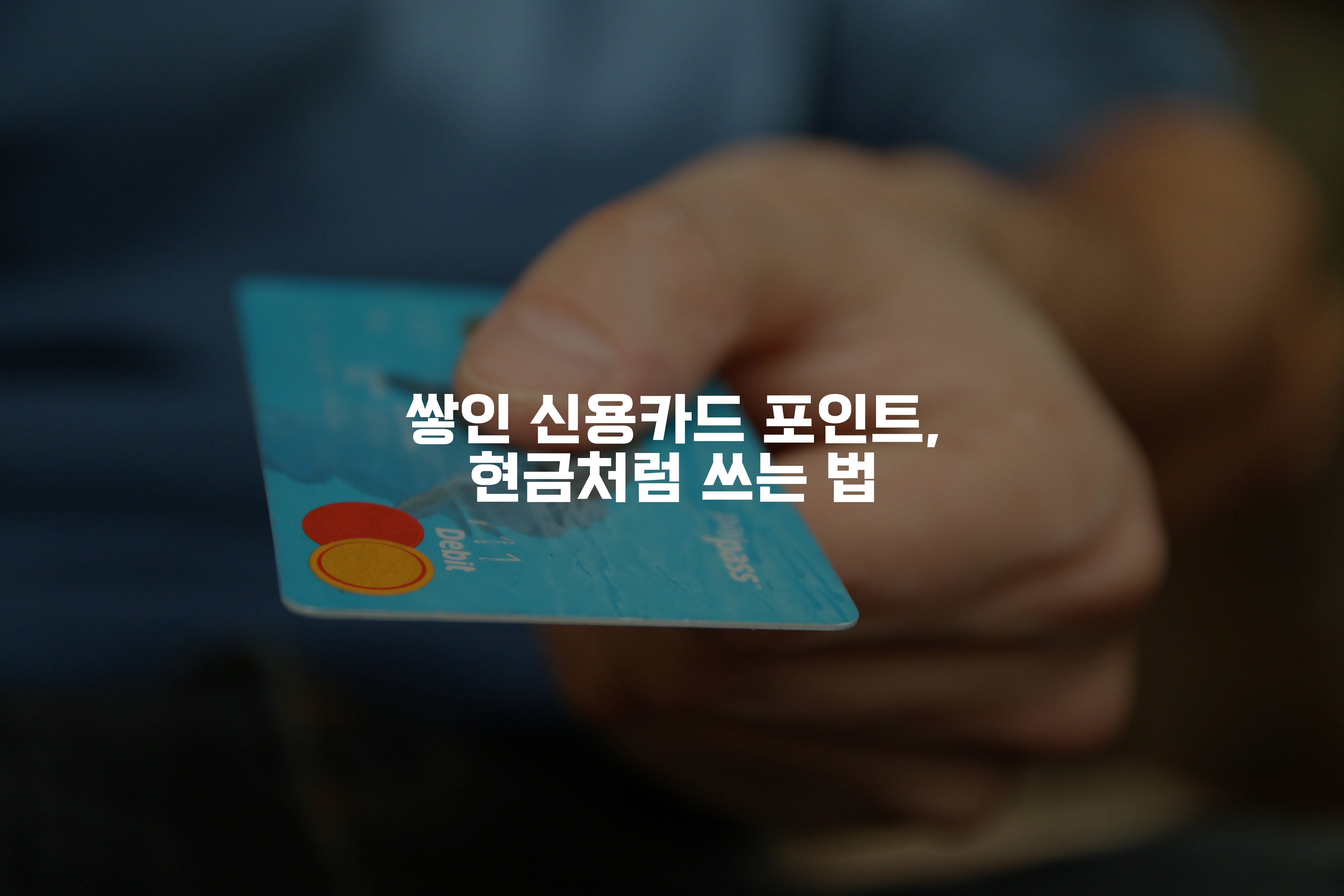 신용카드 내미는 손