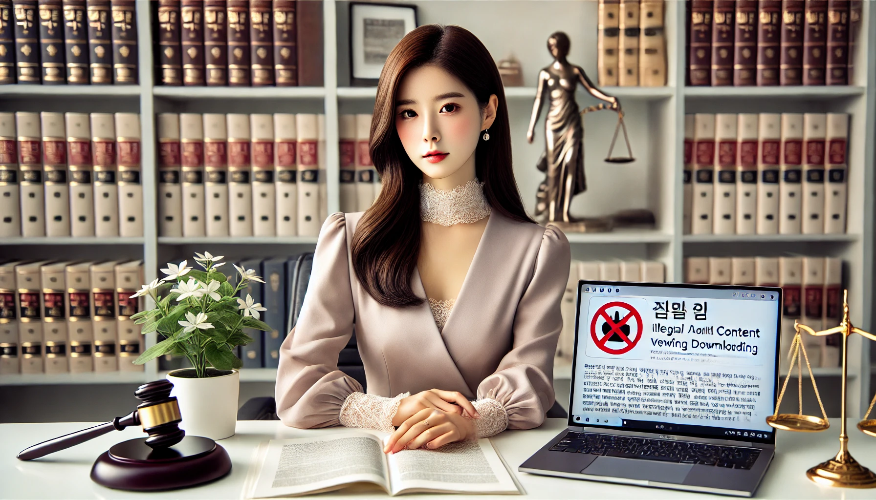 인터넷 음란물 유포 처벌 기준 확인하는 이미지