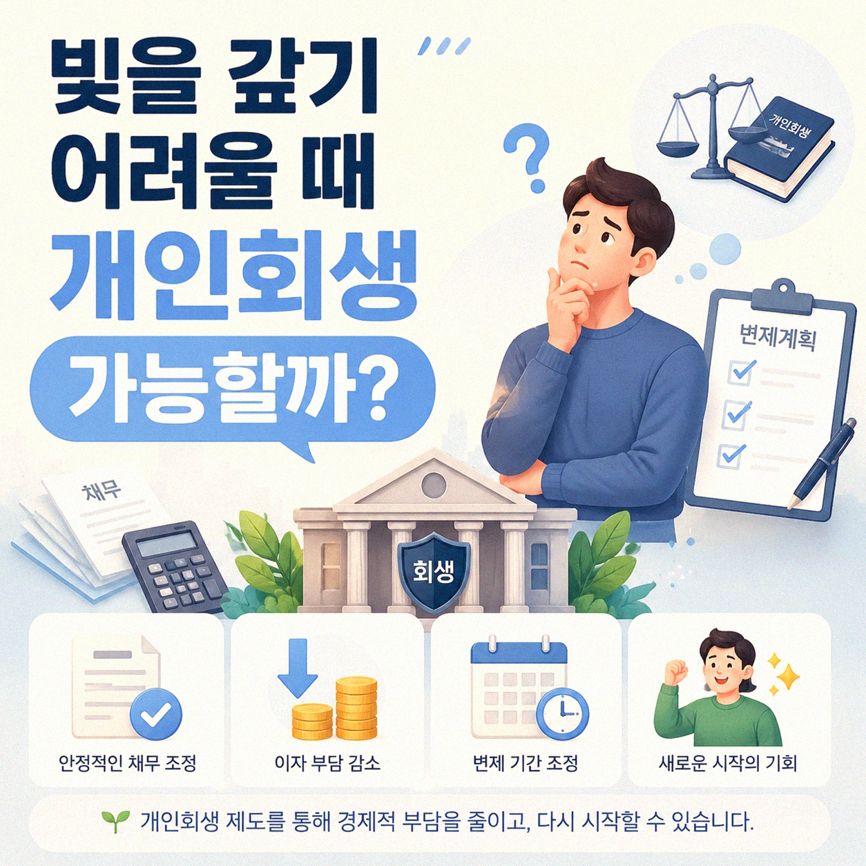 돈 빌리고 개인회생, 정말 가능한가요