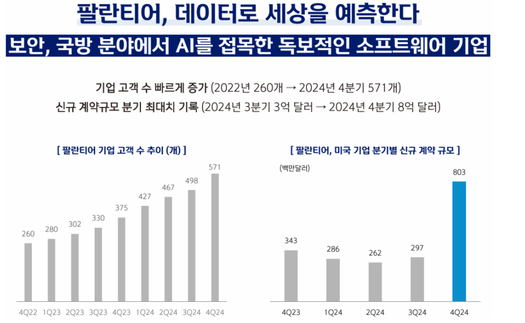 팔란티어 년도별 성장 현황
