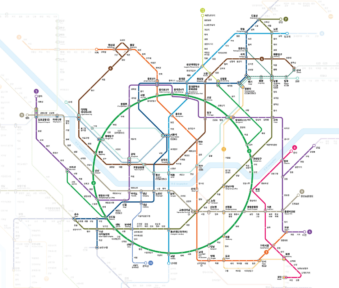 기후동행카드-승하차-가능-지하철-노선도