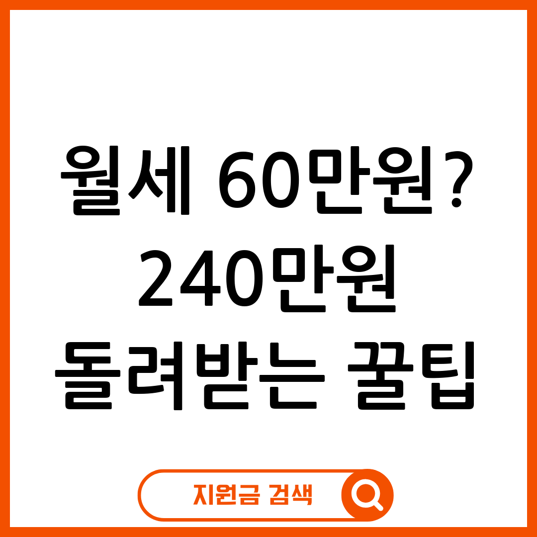 청년 월세지원