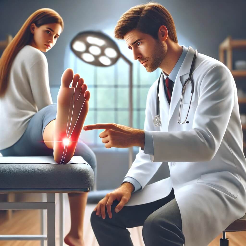 족저근막염-환자-의사