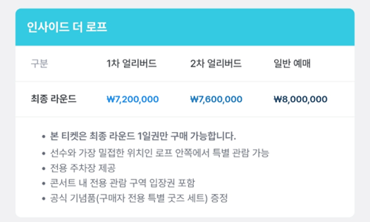 리브-골프-코리아-프리미엄-티켓-가격