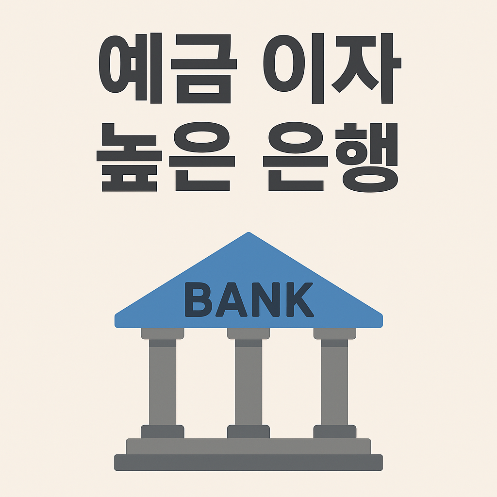 2025년 예금 금리 높은 은행을 소개하는 한국어 제목 중심의 디지털 인포그래픽. 심플한 배경 위에 &quot;2025년 고금리 예금 TOP5&quot;라는 문구가 강조된 시각적 구성.