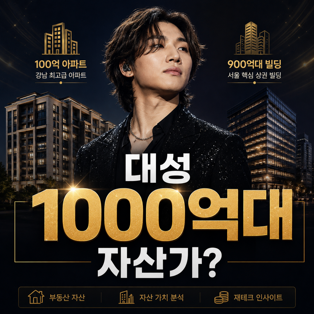 빅뱅 대성 1000억대 자산가 이슈와 100억 아파트 900억대 빌딩 가치 정리