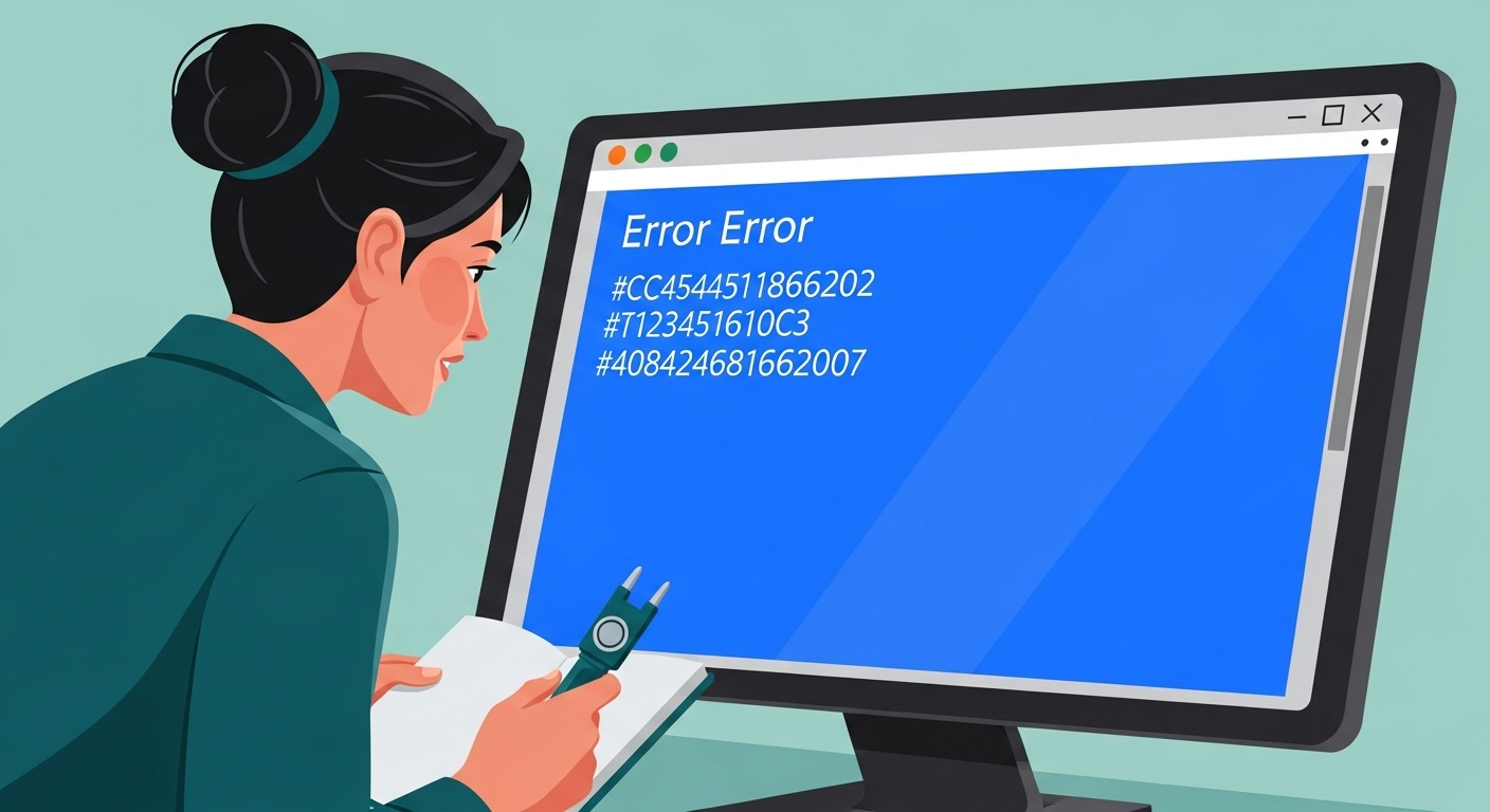 2025년 최신 블루스크린 오류코드 해결 방법을 보여주는 컴퓨터 화면 이미지.