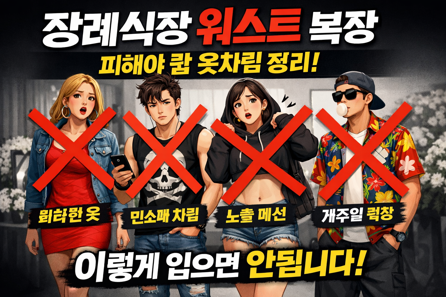 장례식장 워스트 복장