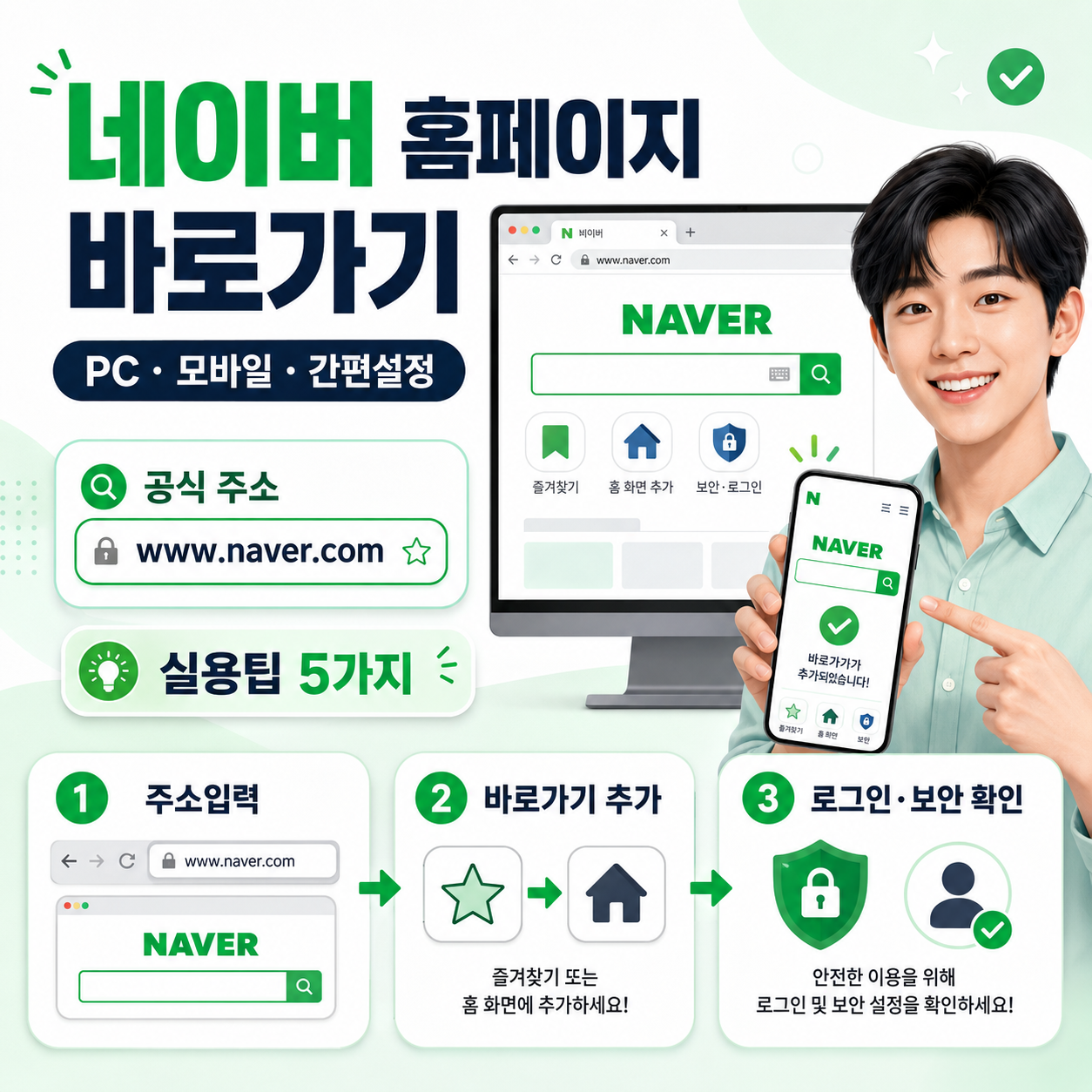 네이버 홈페이지 바로가기, 직접 써본 방법은?