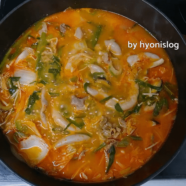 곱창전골끓이기무빙샷
