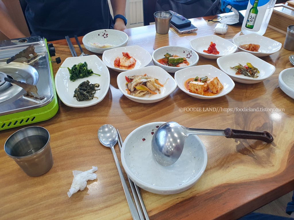 울릉도 식당 반찬