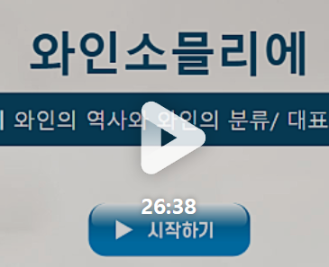 와인소믈리에 교육 강의 커리큘럼 설명 이미지