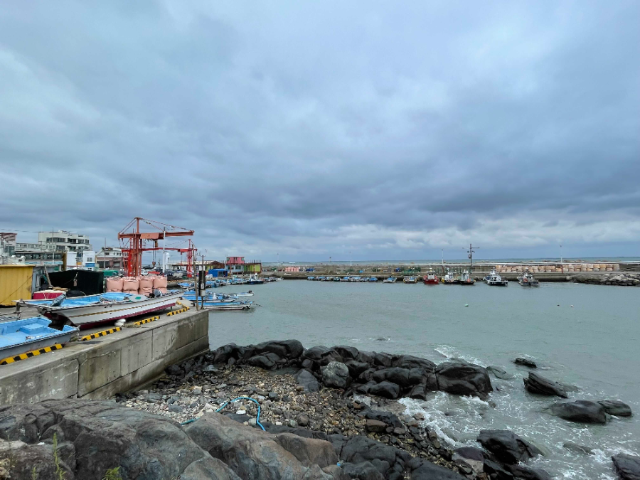 청사포항 주변