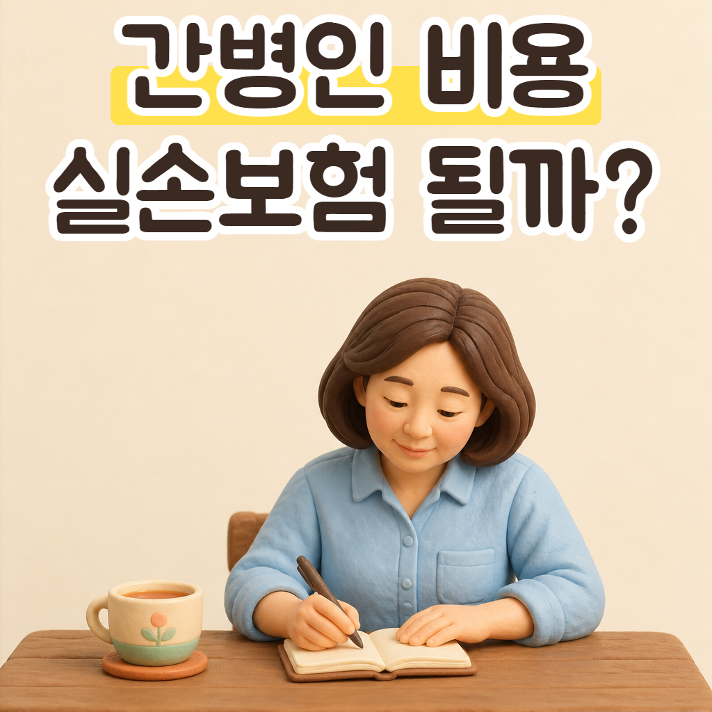 식탁에서 수첩에 간병 계획을 적는 자녀