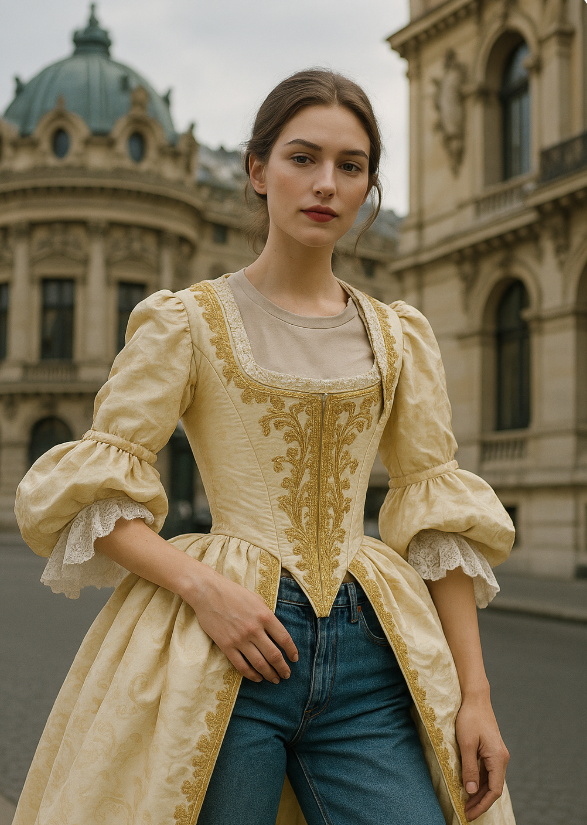 유럽 복식과 현대의 만남에 관련한 사진