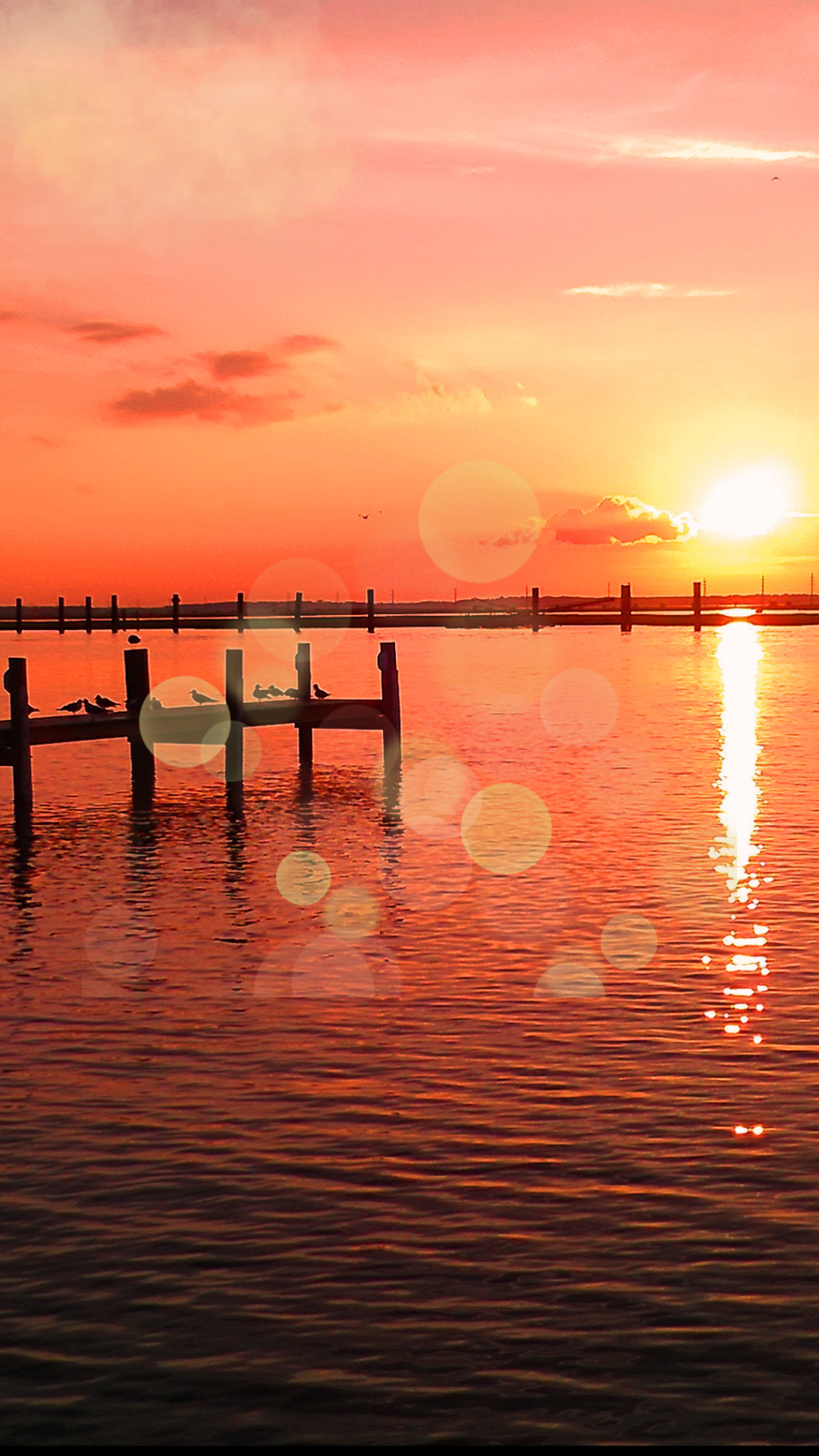 저녁노을 스마트폰 배경화면 이미지 사진