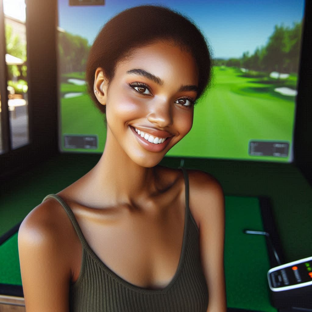 실내골프연습장 배경