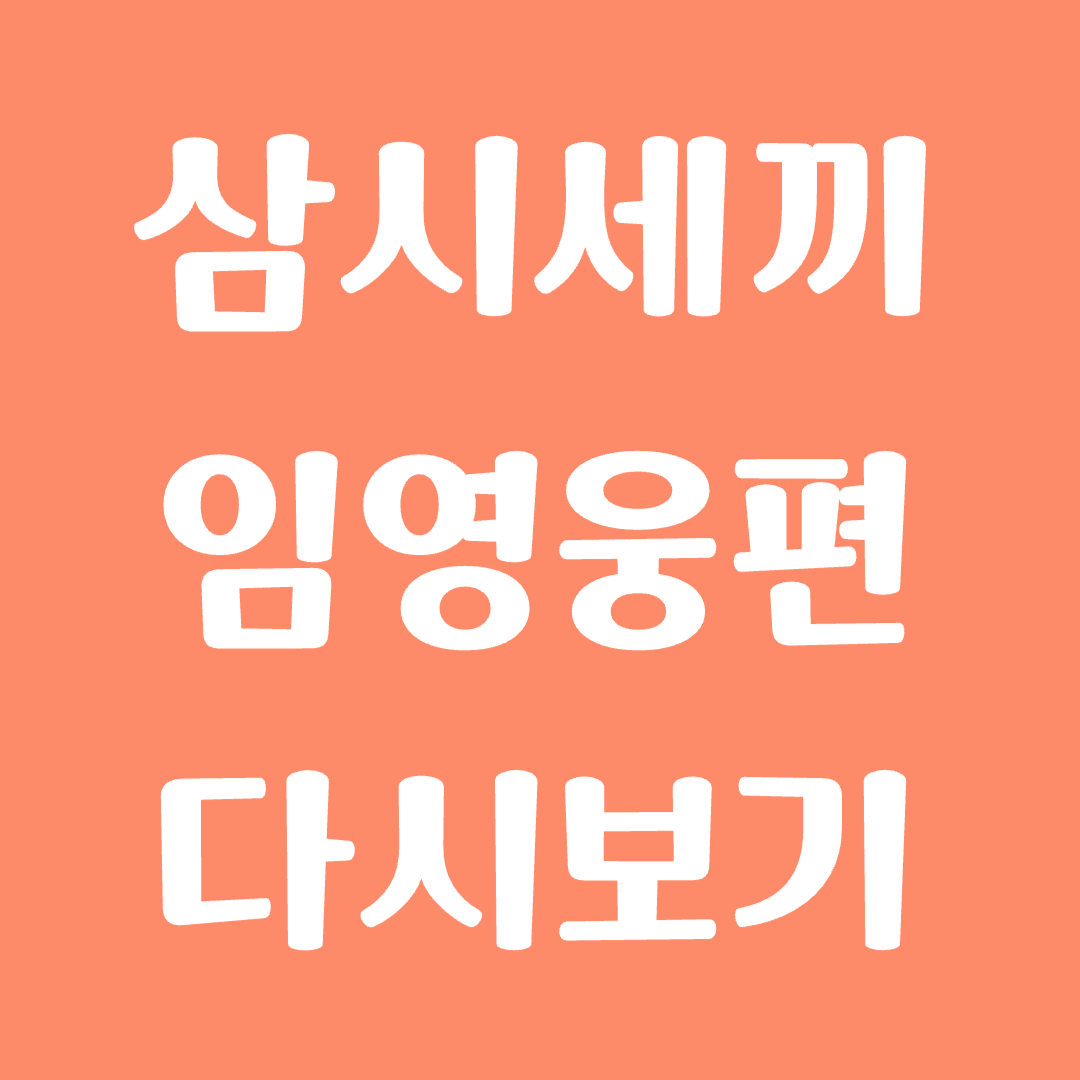 삼시세끼 라이트 Light 임영웅 다시보기