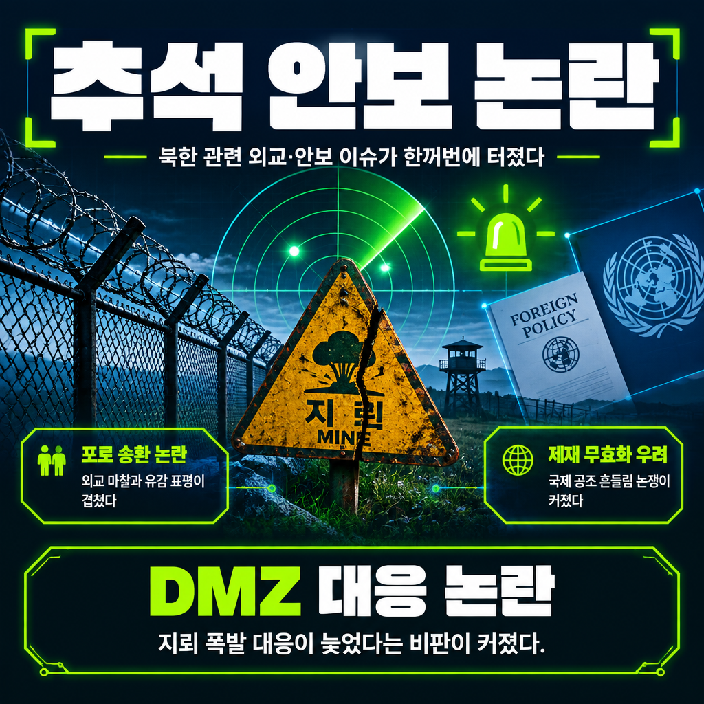 추석 안보 논란