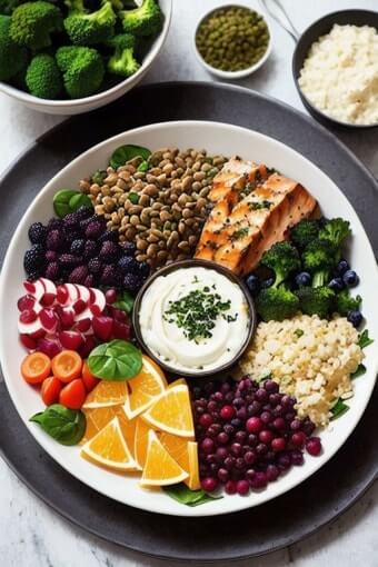 채소, 과일, 통곡물