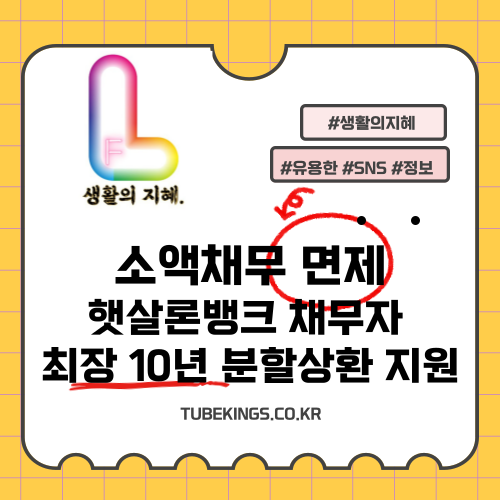 취약계층 맞춤형 금융지원 방안: 소액채무 면제 및 장기 분할상환