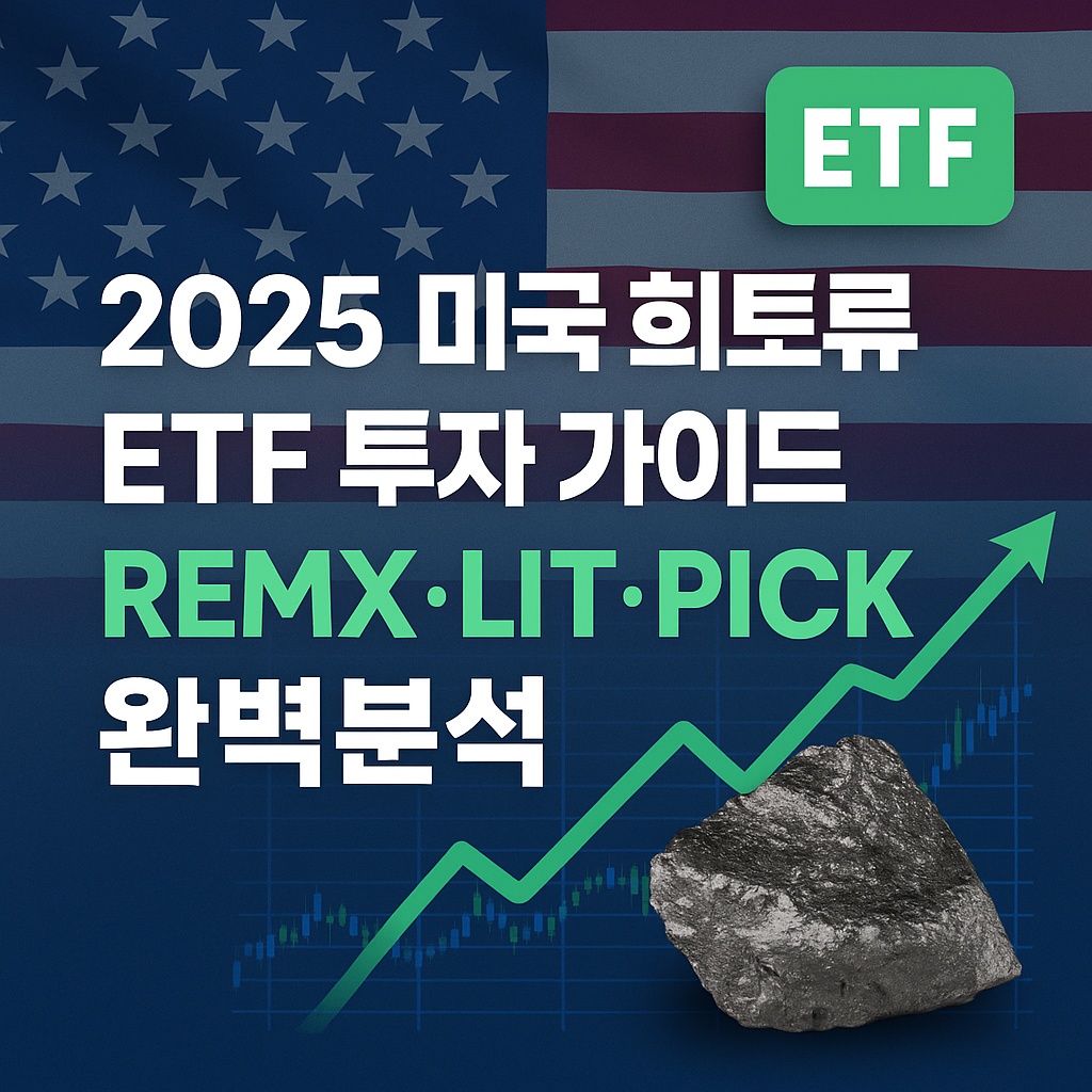 2025 미국 희토류 ETF 투자 가이드｜REMX&middot;LIT&middot;PICK 완벽분석