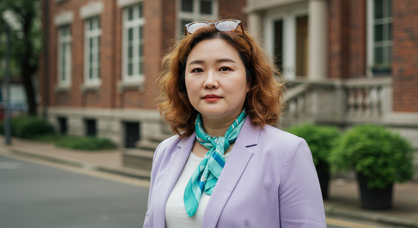 중년여성 체형 커버 코디