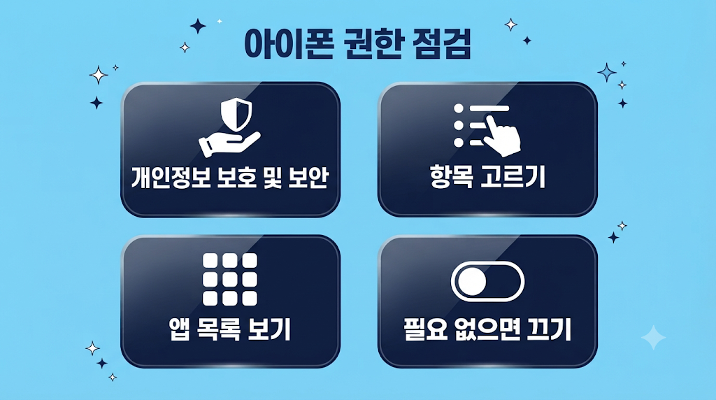 아이폰 앱 권한 점검 순서