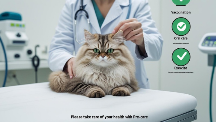 동물병원에서 검진을 받는 반려동물과 보호자