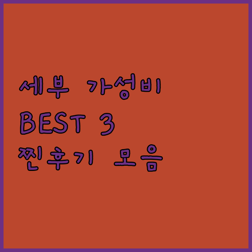 세부 가성비 호텔 Top 3! ✨ 진