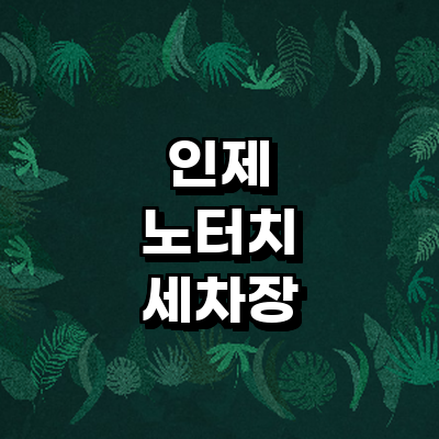 인제군 노터치 세차