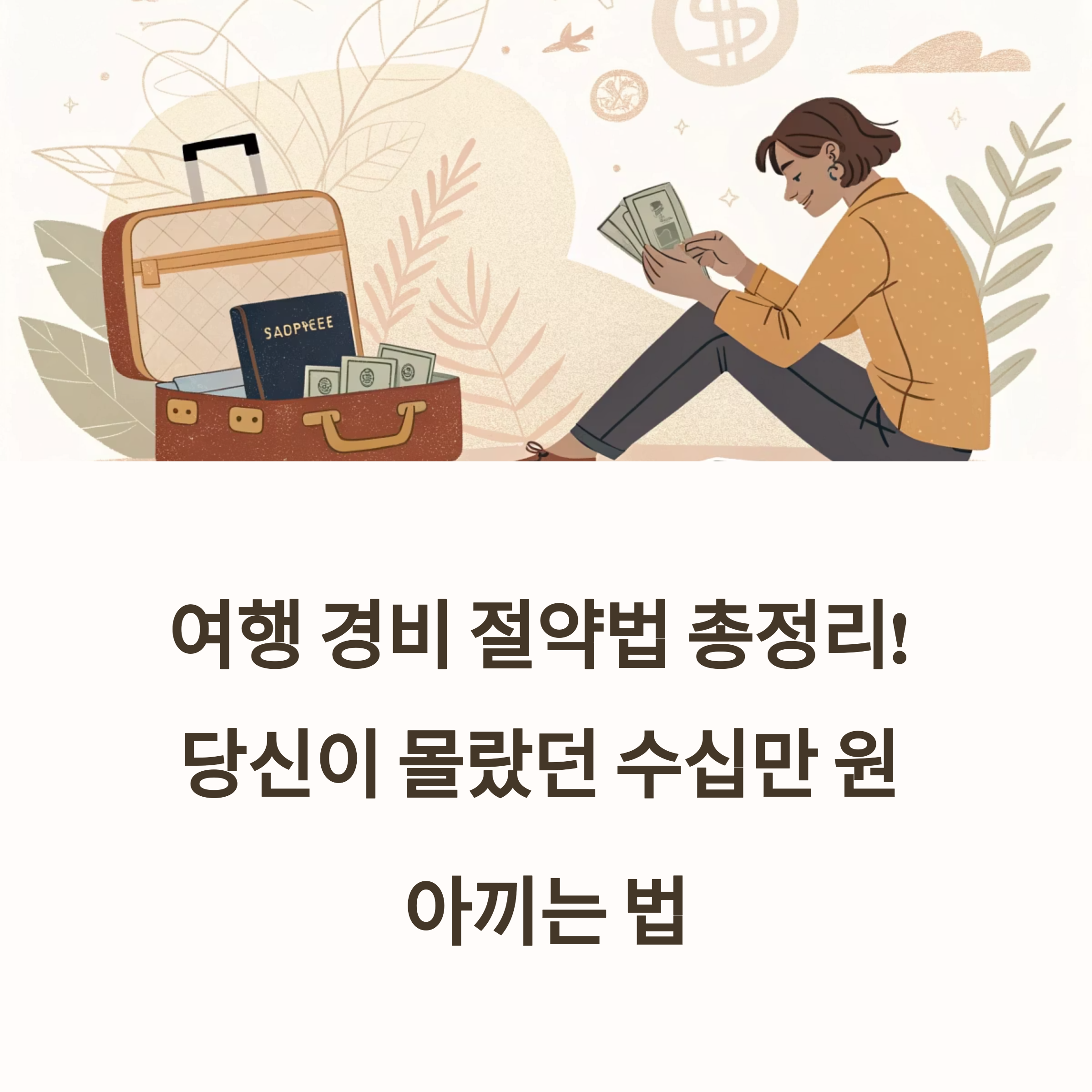 여행 경비 절약법 총정리