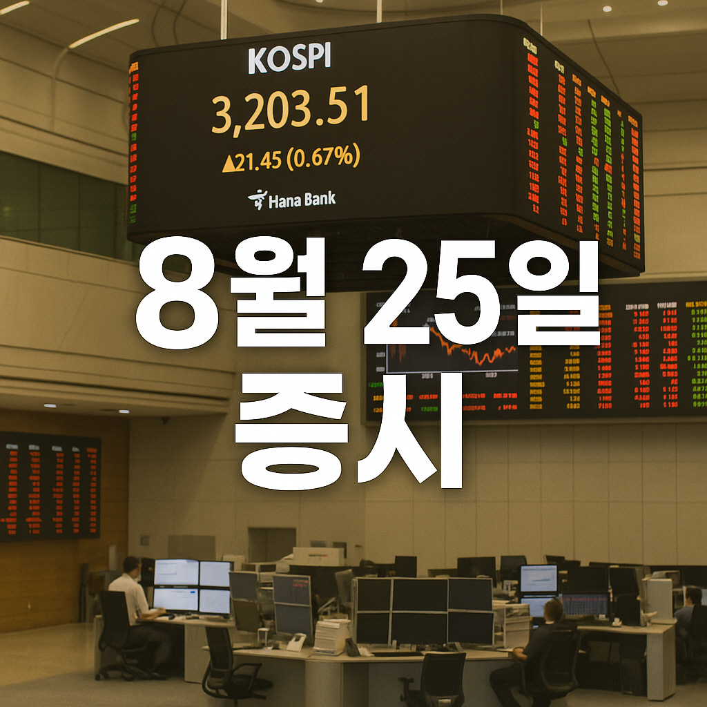 2025년 8월 25일 증시