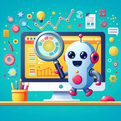 책상 위에는 색연필이 놓여 있어 창의적인 작업 환경을 연상시킴.