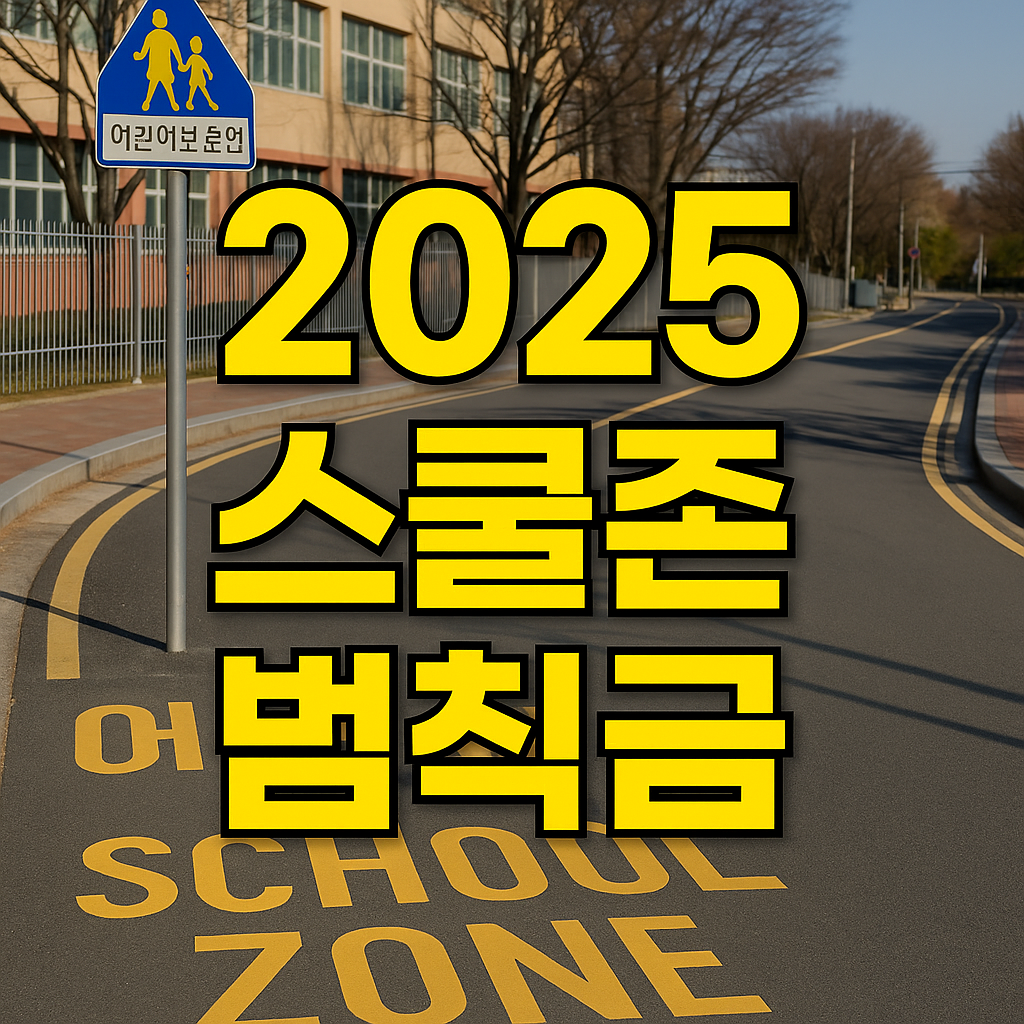 2025년 어린이보호구역 범칙금 총정리