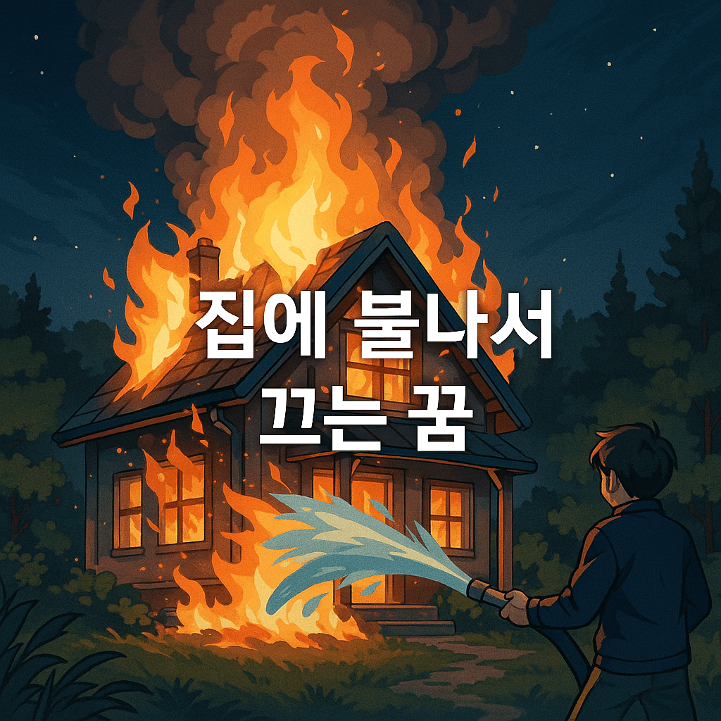 집에 불나서 끄는 꿈