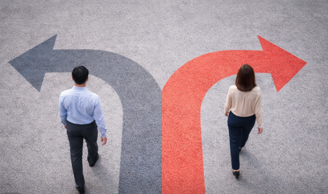 서민금융 신청 시 선택에 따라 결과가 달라지는 방향 비교 이미지