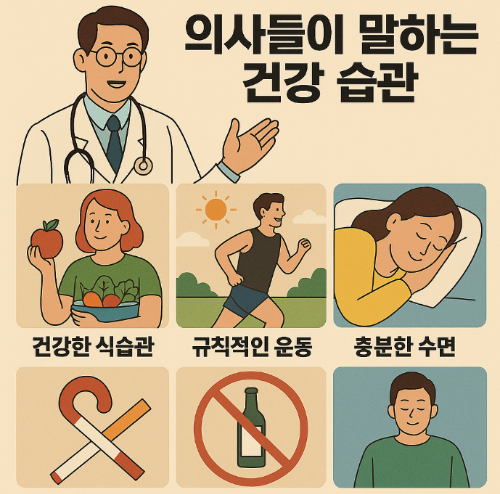 의사들이 말하는 건강 습관 (예방, 지속, 밸런스)