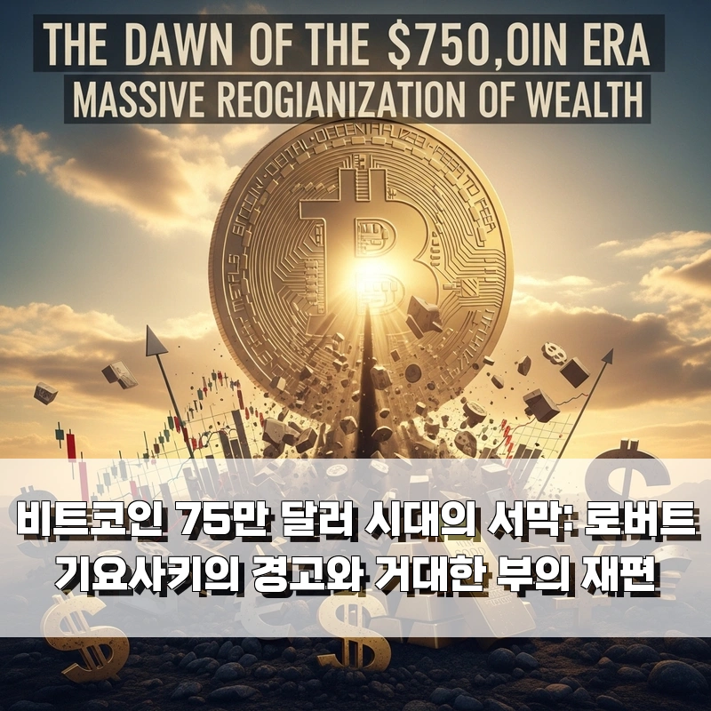 비트코인 75만 달러 시대의 서막: 로버트 기요사키의 경고와 거대한 부의 재편