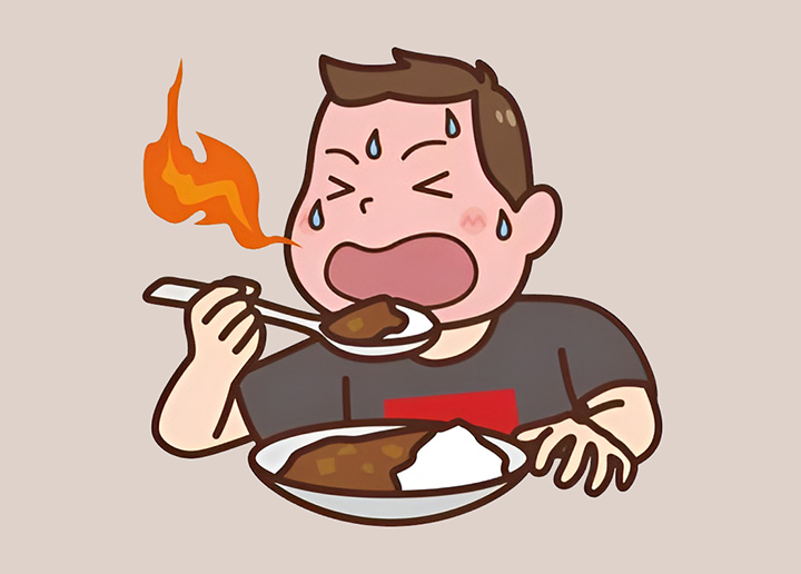 자극적인-음식을-섭취하는-남성