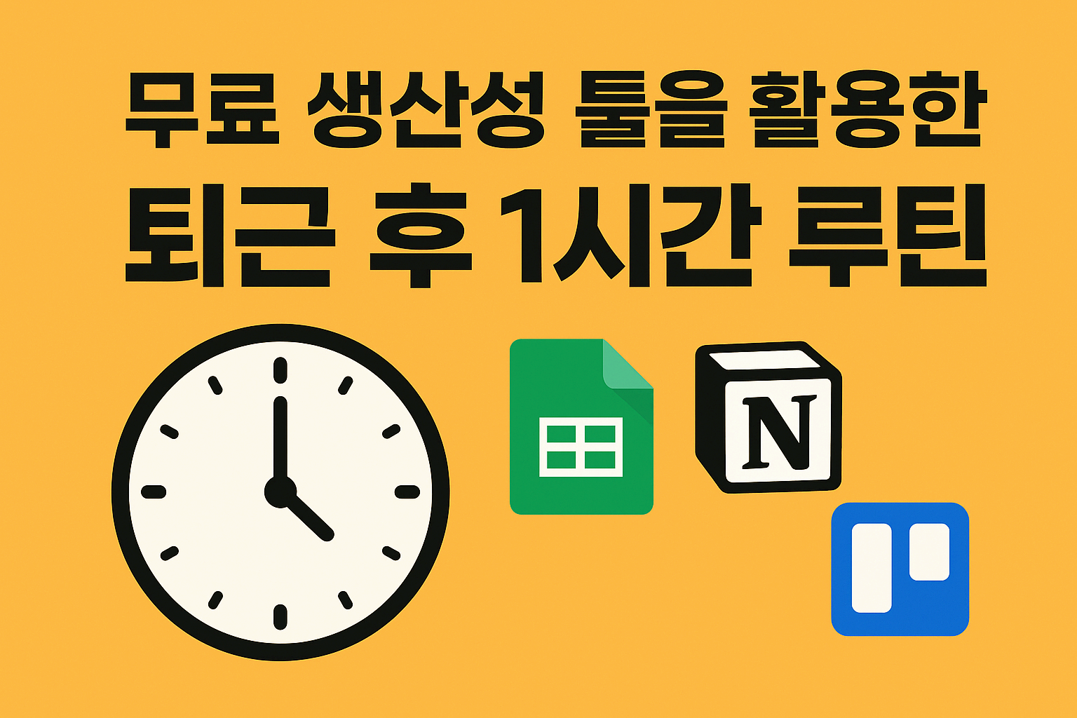 무료 생산성 툴을 활용한 ‘퇴근 후 1시간 루틴’