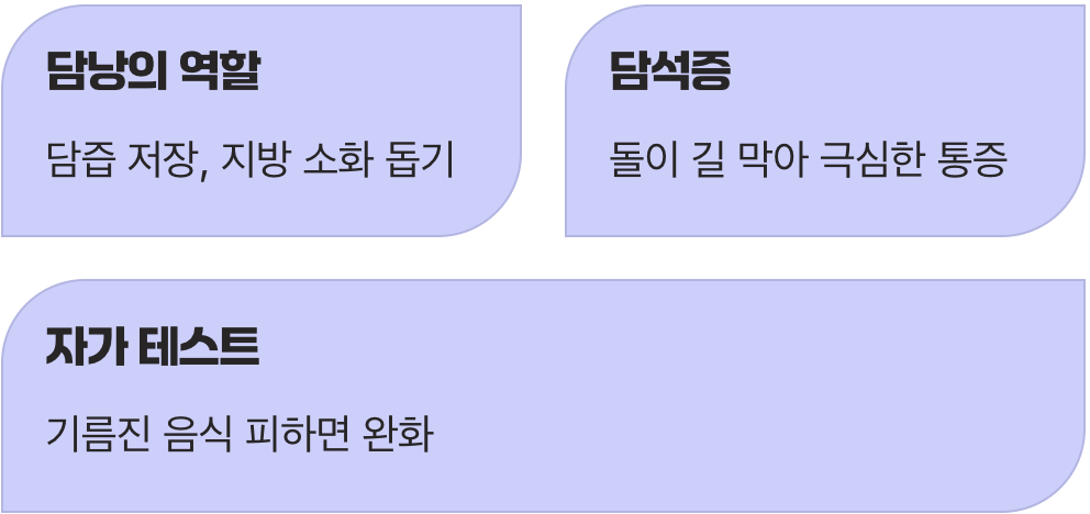 기름진 음식의 저격수, 담낭