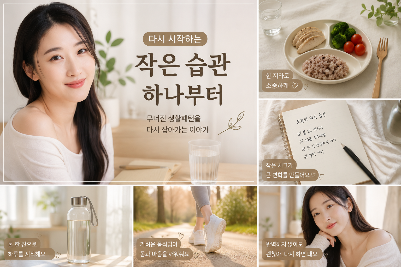 무너진 생활패턴 다시 잡아보려고 시작한 작은 습관 하나!