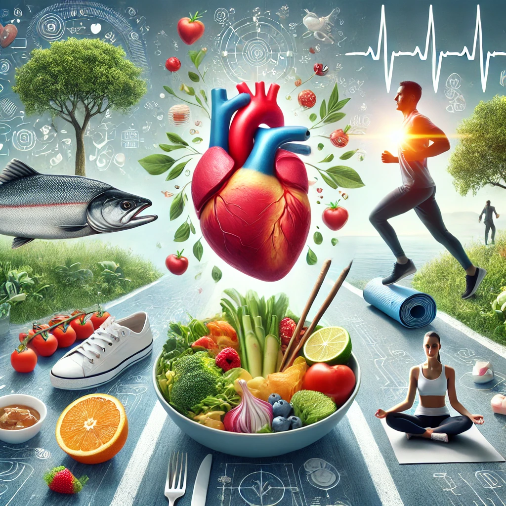심혈관 질환에 도움이 되는 운동, 식이요법 이미지