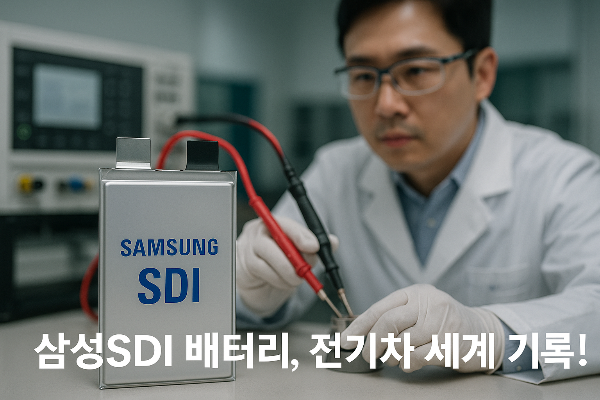 루시드 전기차, 삼성SDI 배터리로 세계 신기록 달성!